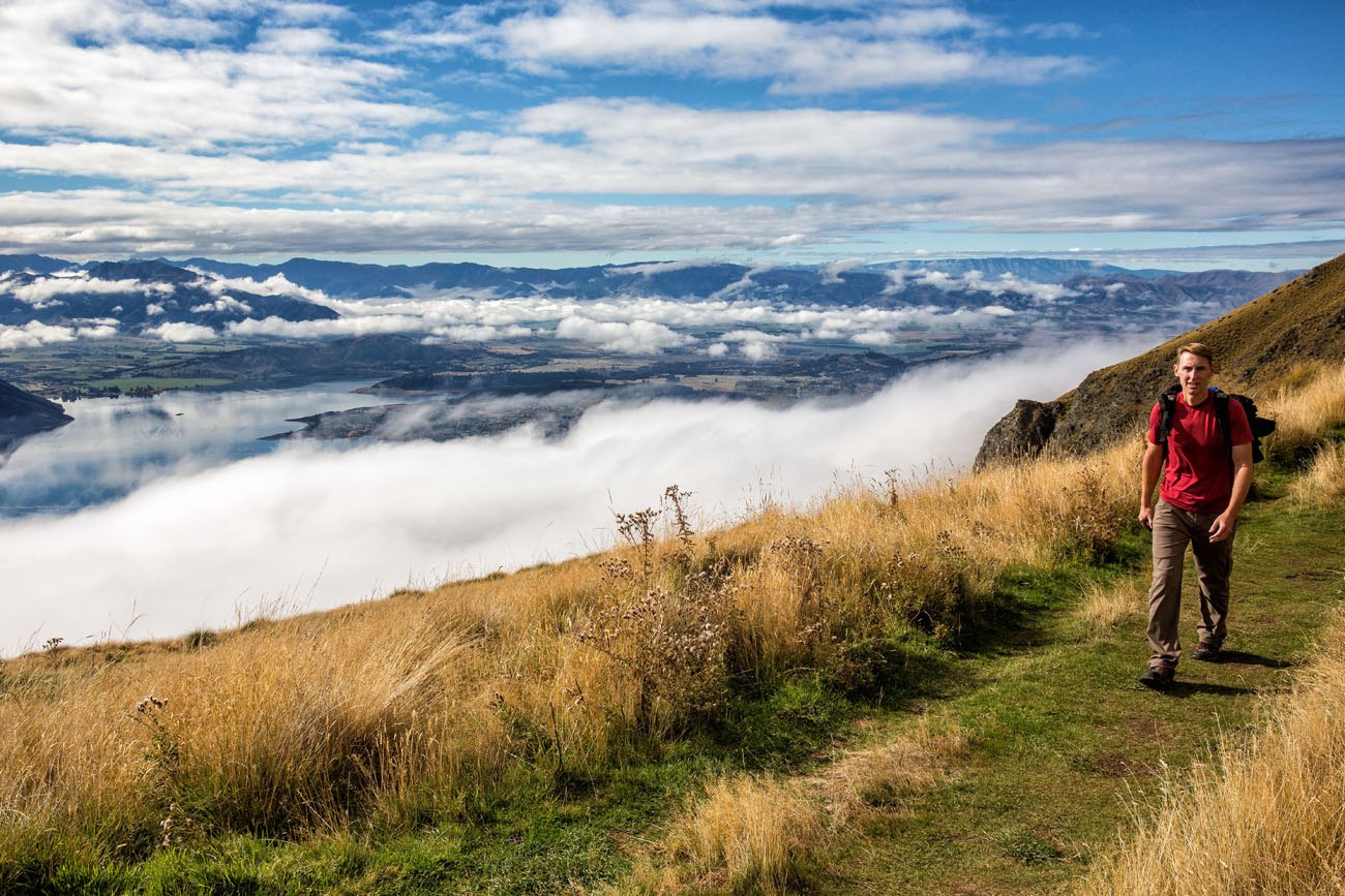 Hiking Roys Peak New Zealand