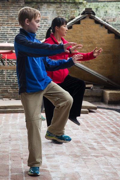 Tyler Rivenbark doing Kung Fu