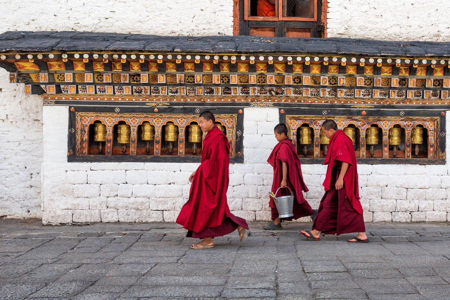 Bhutan Monks in Thimpu