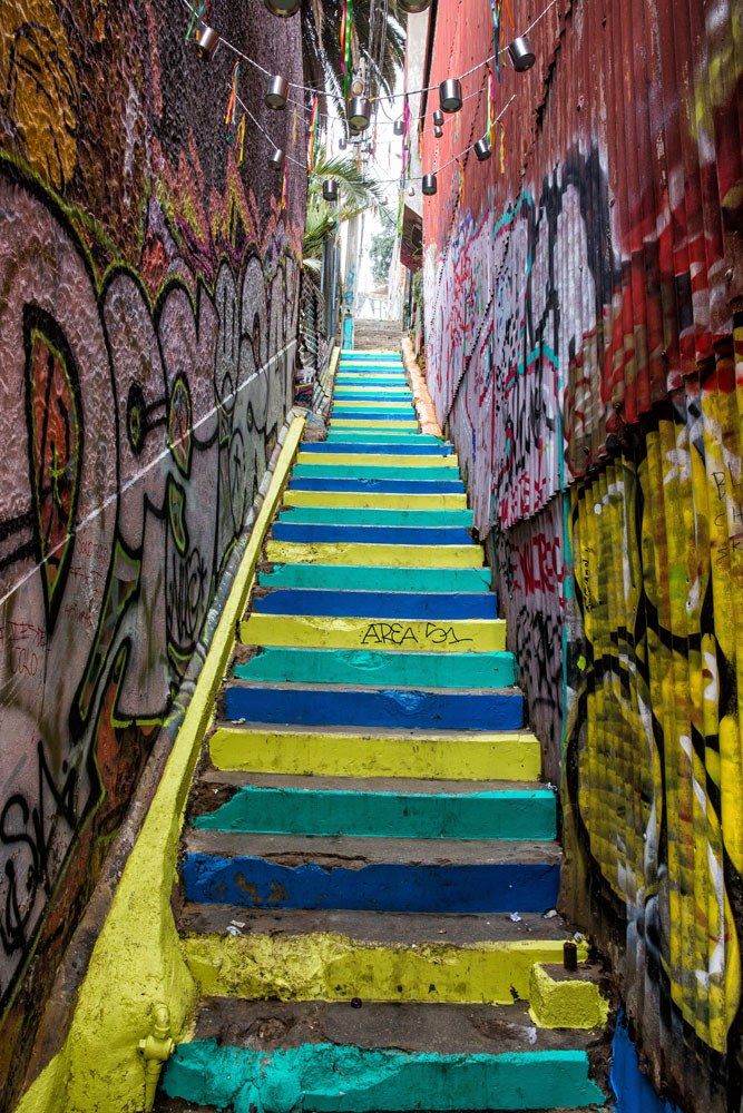 Colorful Steps Valparaiso