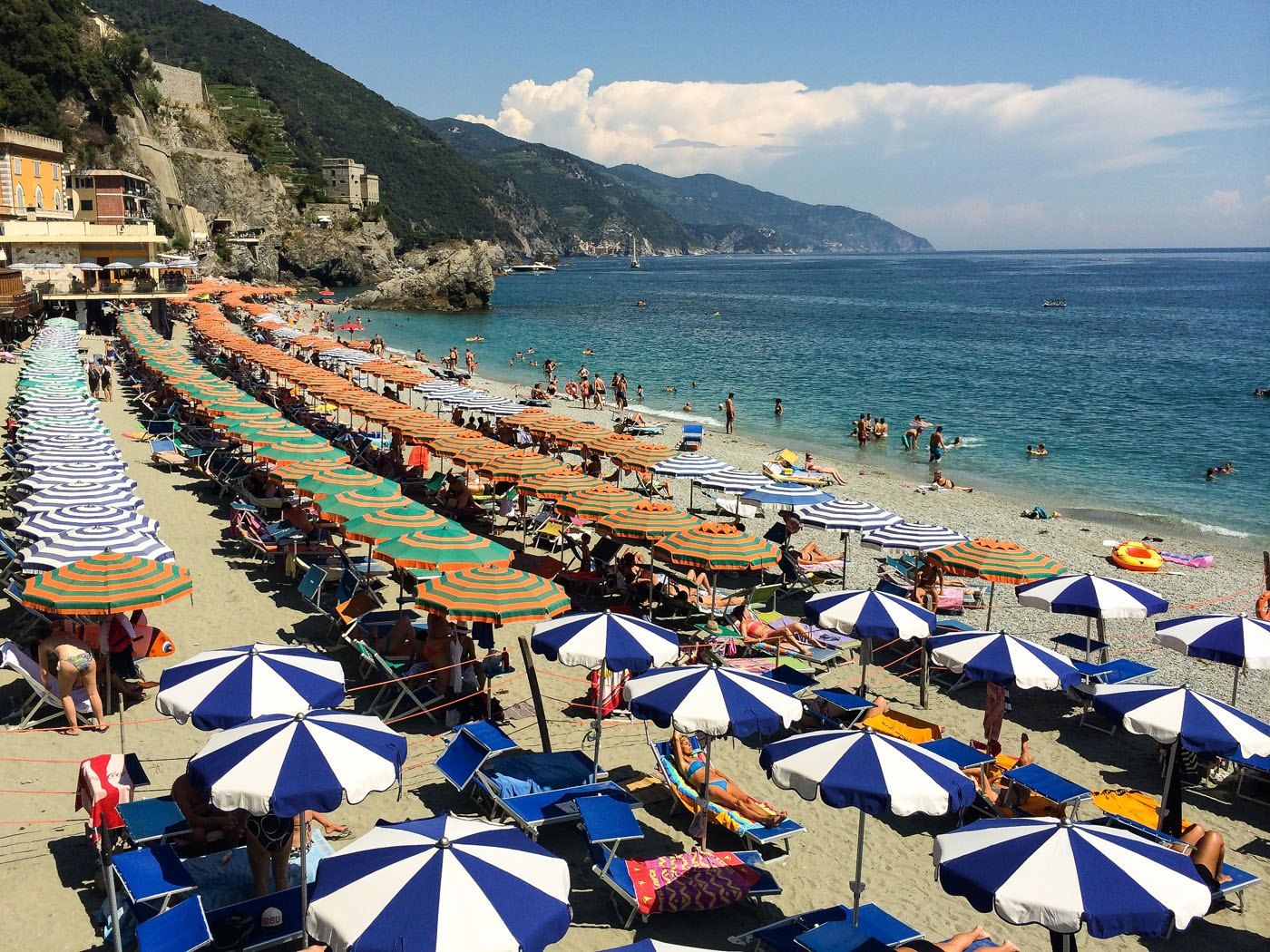 Monterosso Beach Umbrellas