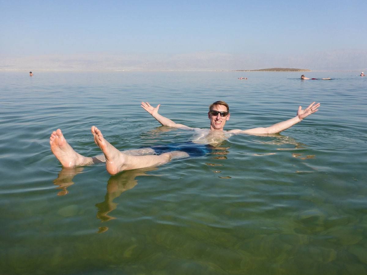 Tim in the Dead Sea
