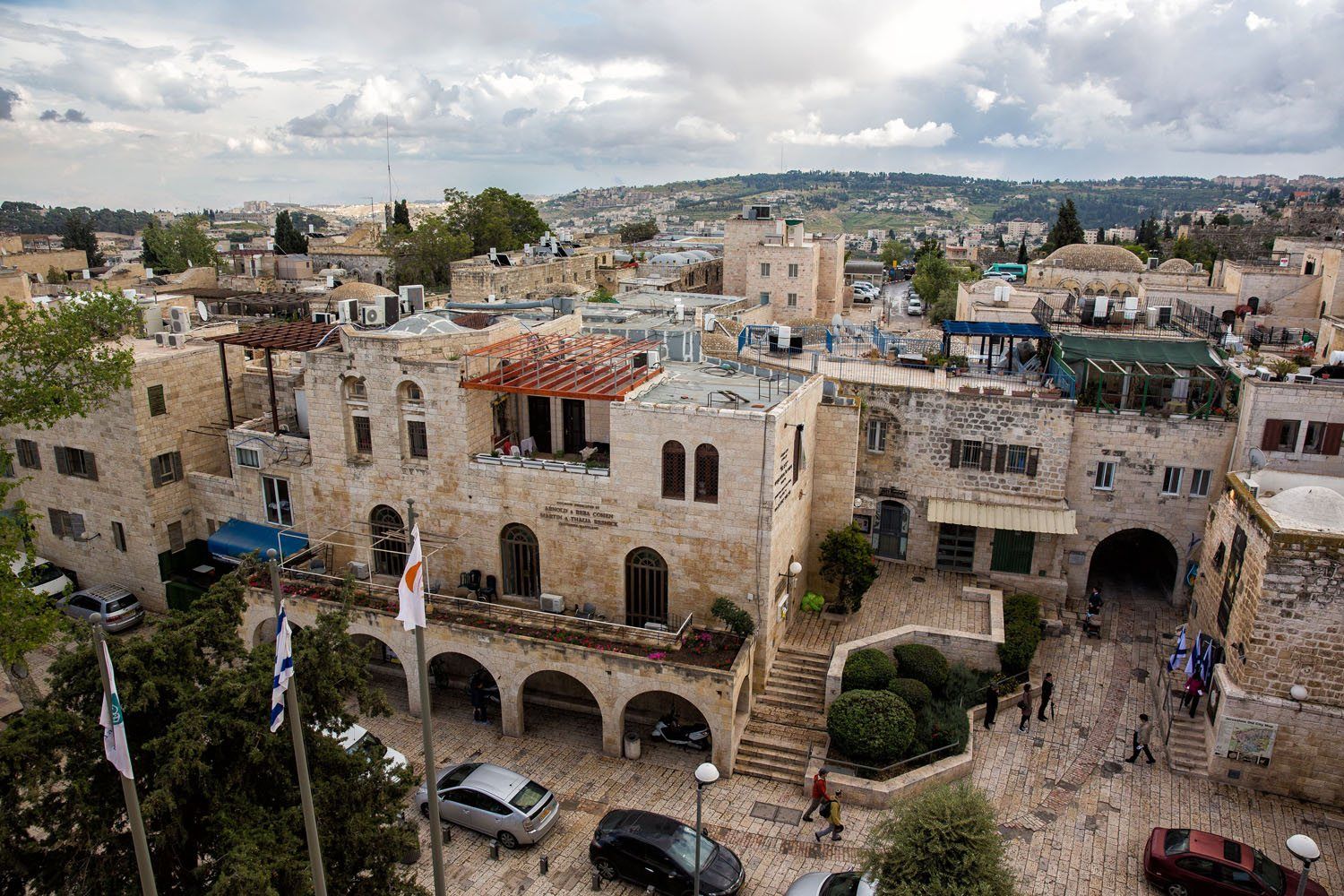 View from Hurva Synagogue
