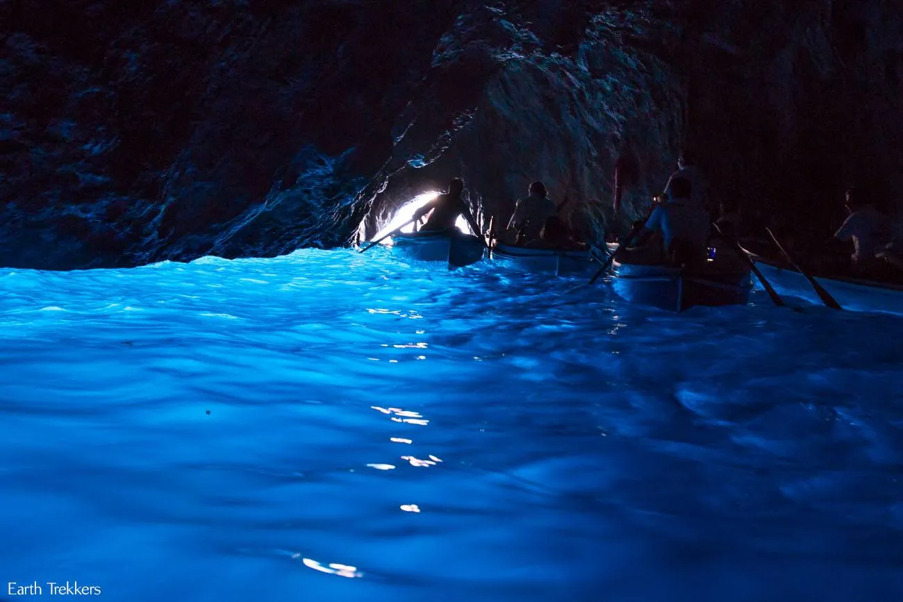 Inside the Blue Grotto Capri