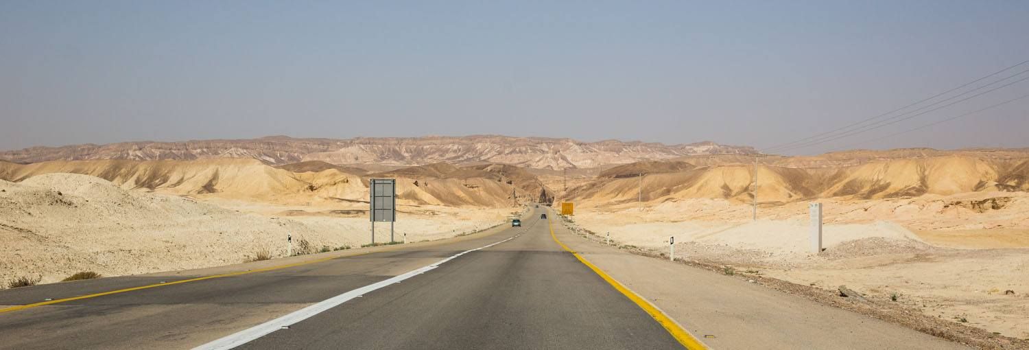Driving Negev Desert
