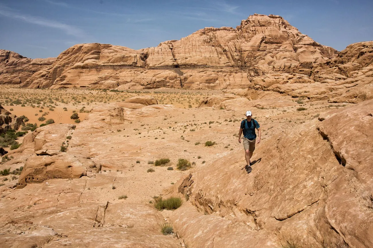 Hiking Wadi Rum