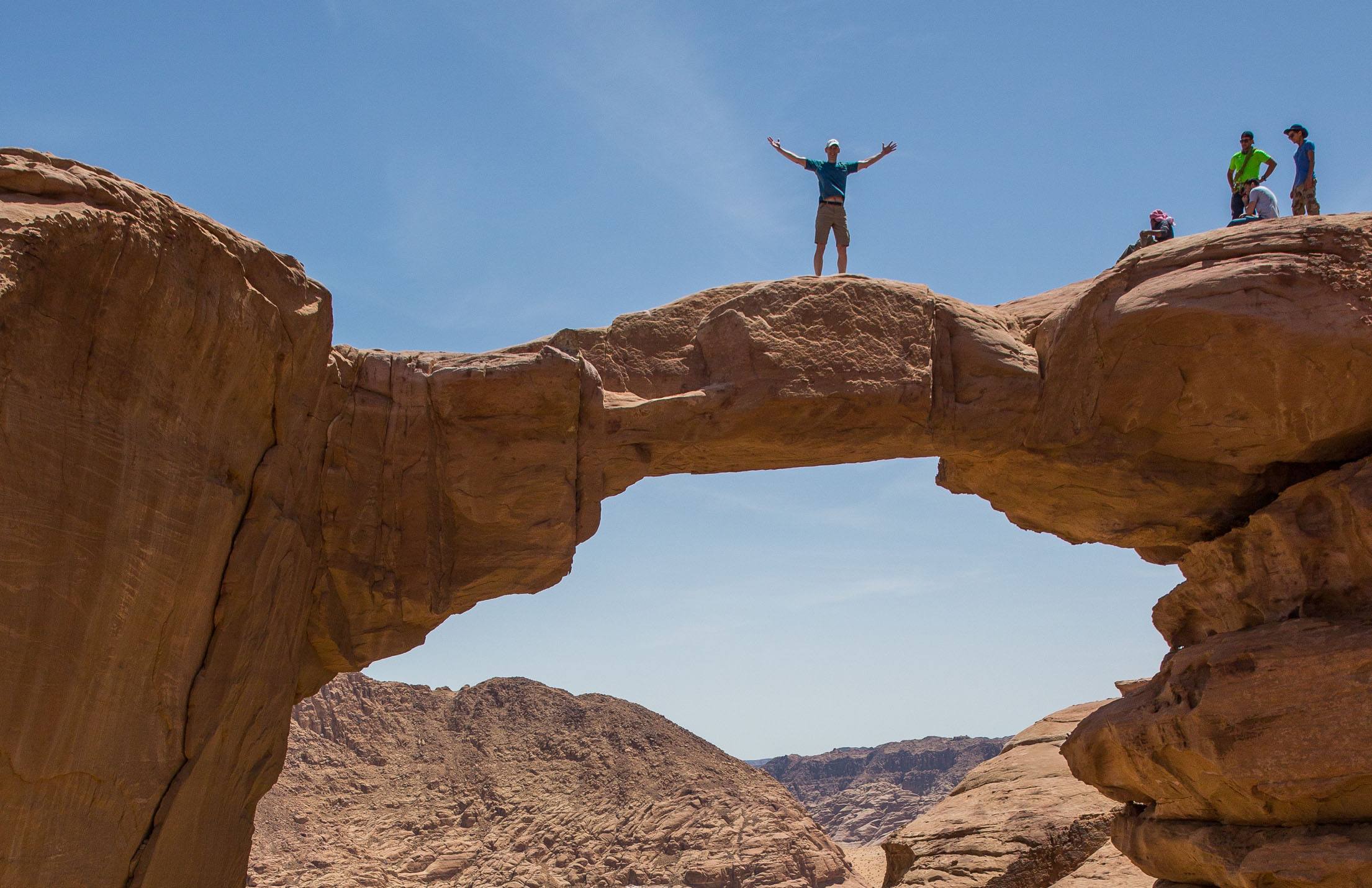 Hiking to the Jebel Burdah Rock Bridge, Wadi Rum | Earth Trekkers