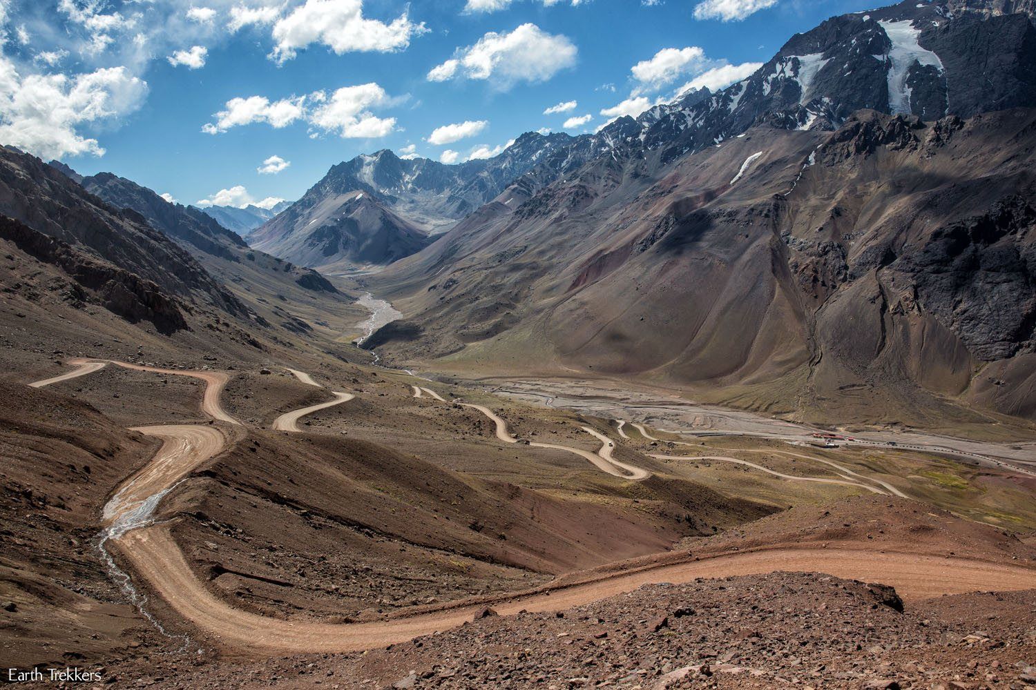 Dirt Road Andes Mountains