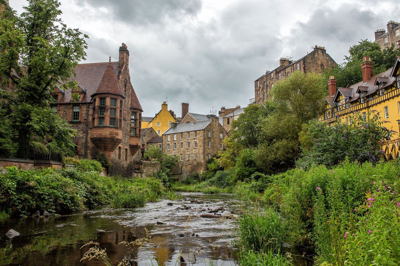 Dean Village View from River