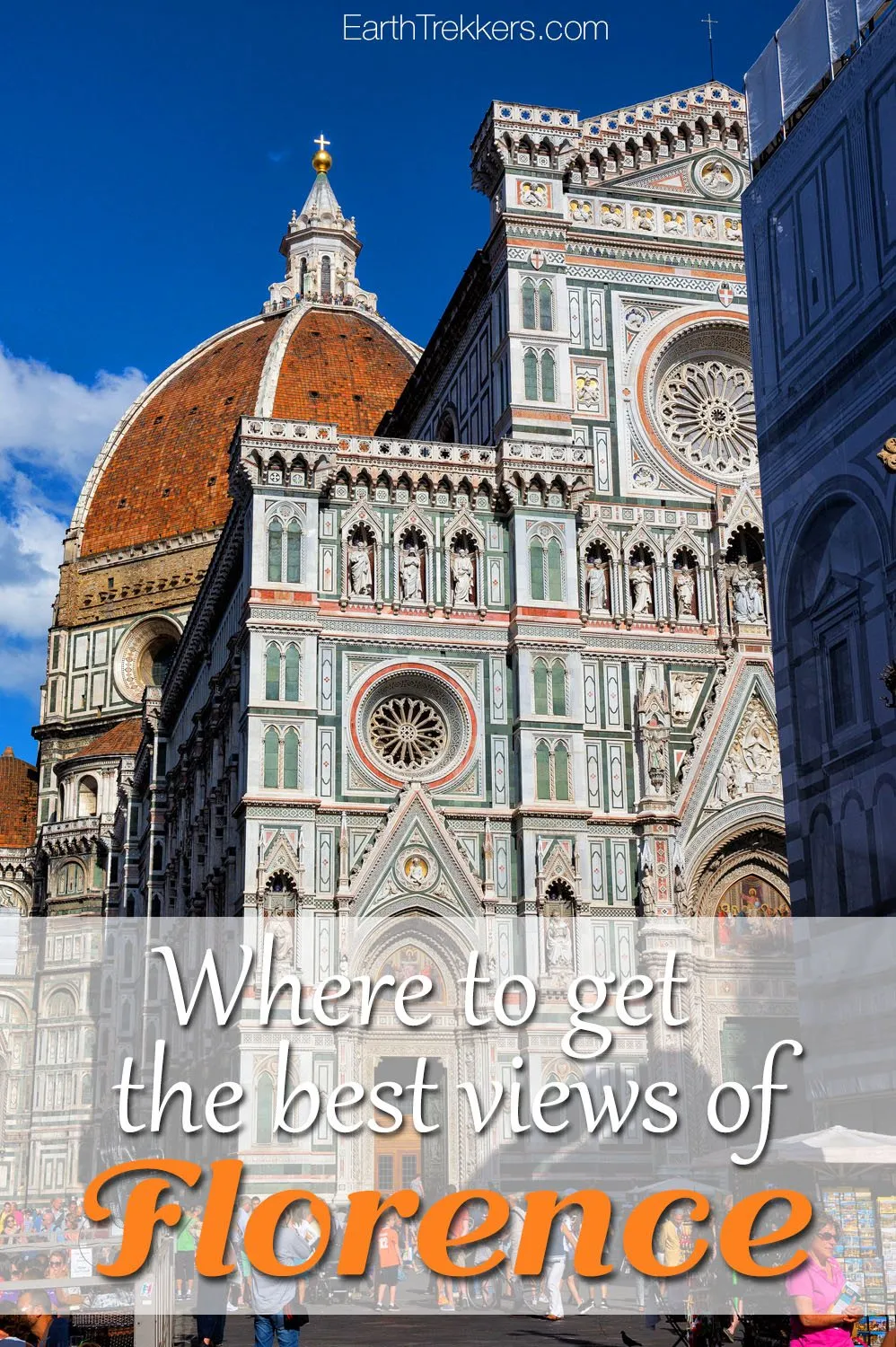 Where to get the best views of Florence: Piazzale Michelangelo, dome of the Florence Cathedral, Giotto's Bell Tower, and more.