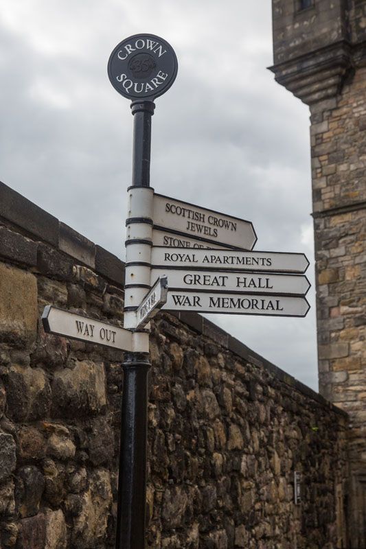 Edinburgh Castle Sign