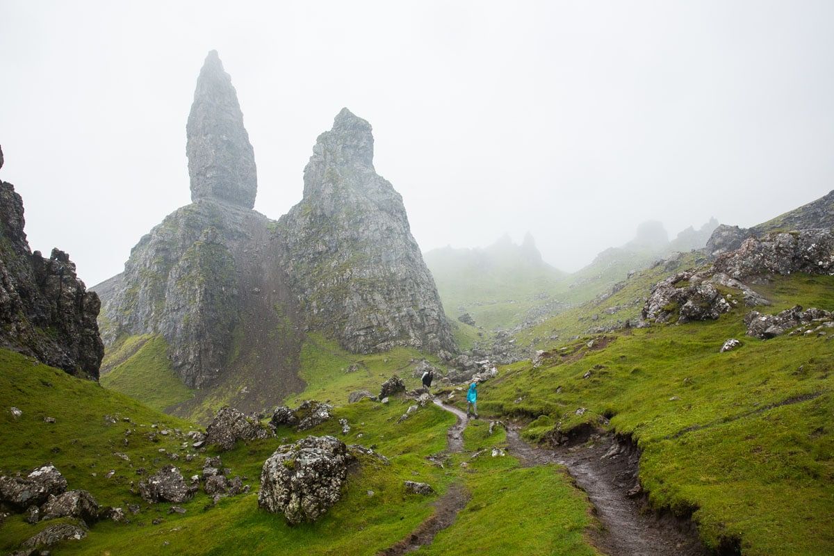 Old Man of Storr in the Rain