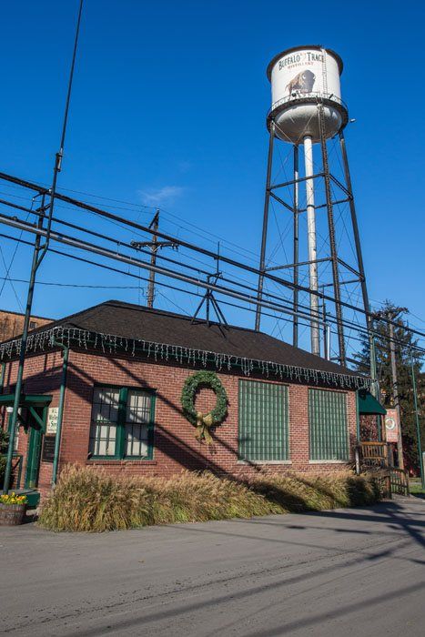 Water Tower of the Day A bottle of Old Forester atop the bourbon distillery  in Louisville, KY.