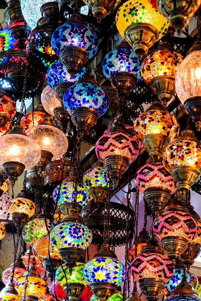 Colorful lights Grand Bazaar