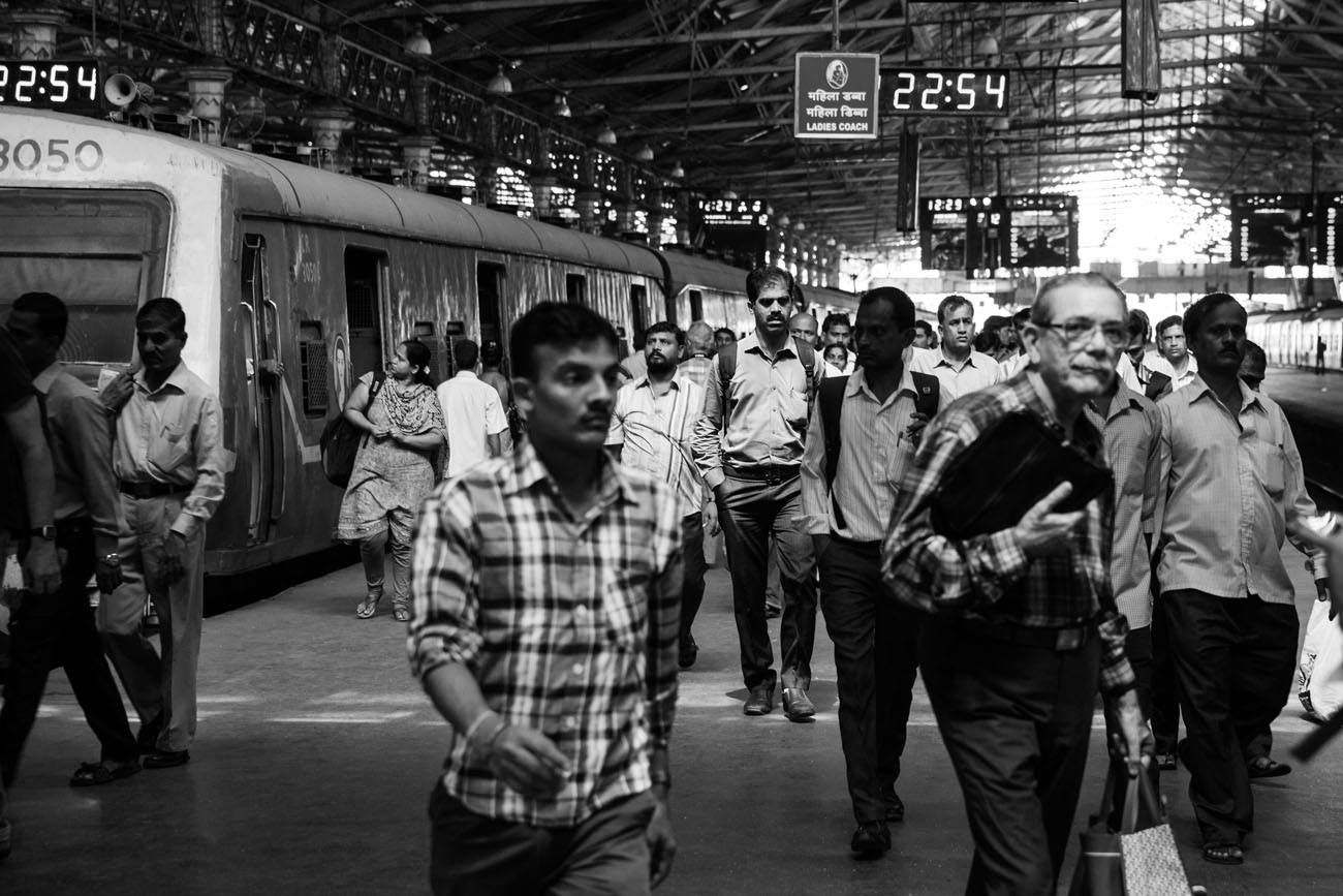 Mumbai train station