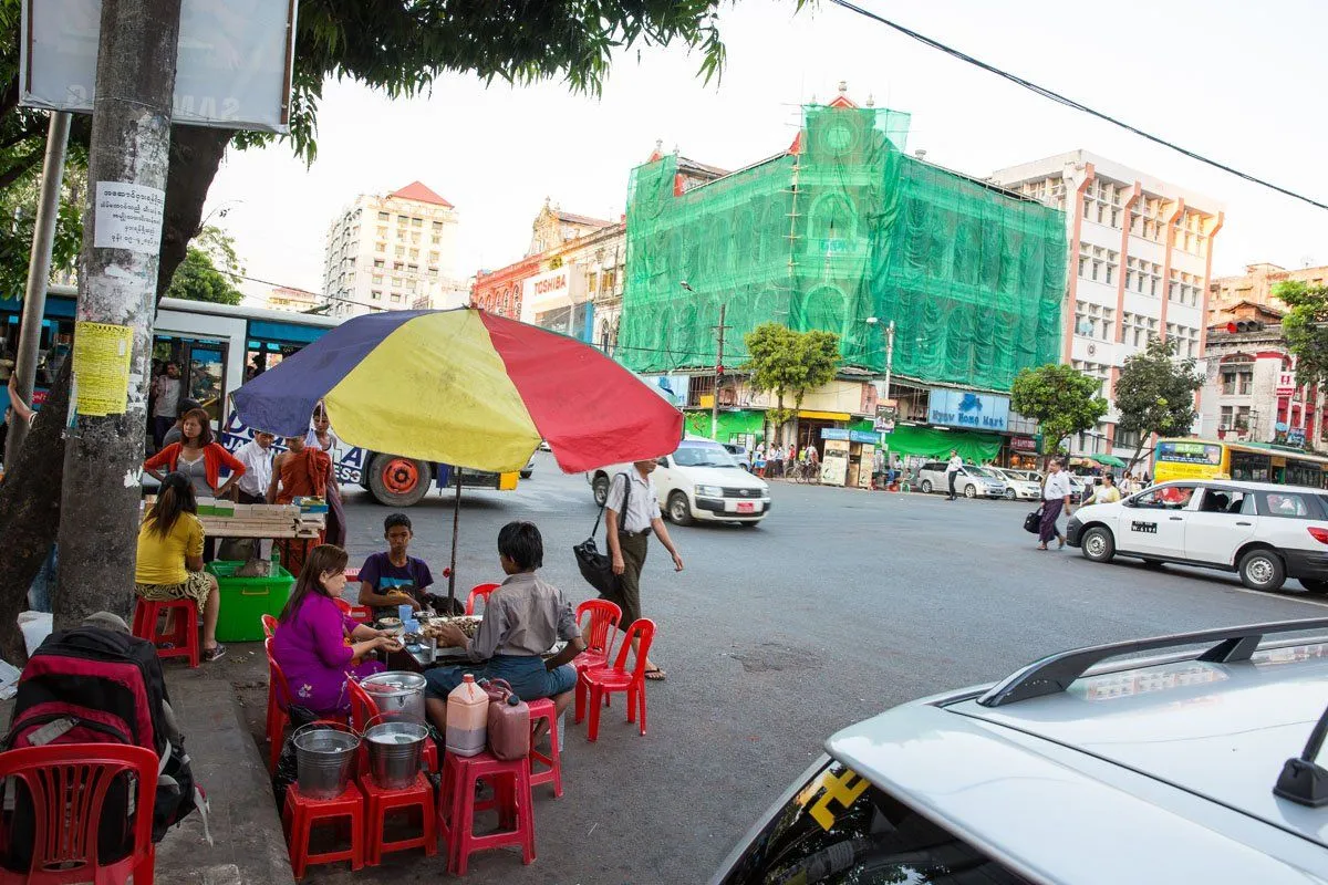 Yangon city street