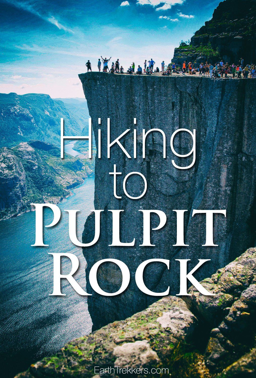 Hiking to Pulpit Rock Norway