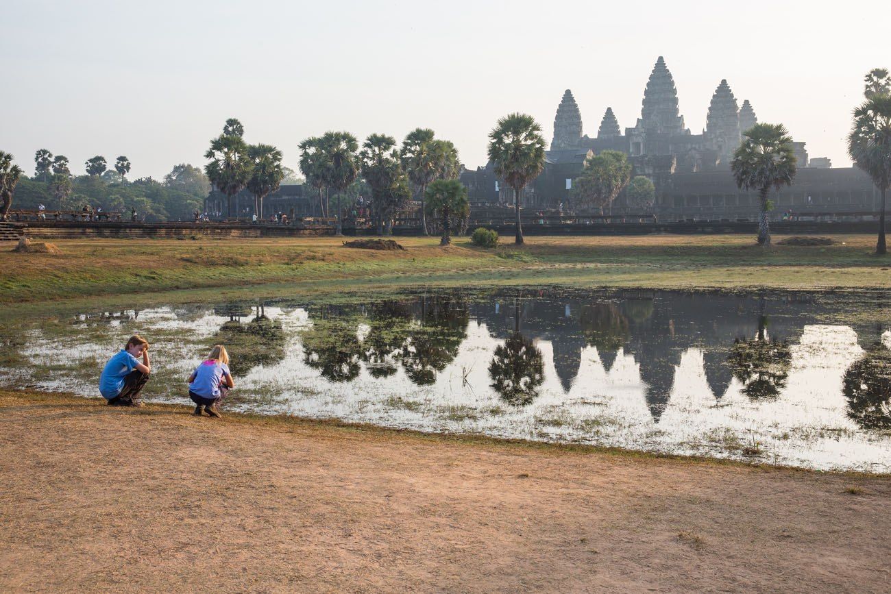 Angkor Wat with kids