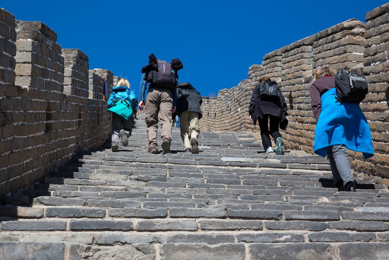 How steep is the Great Wall