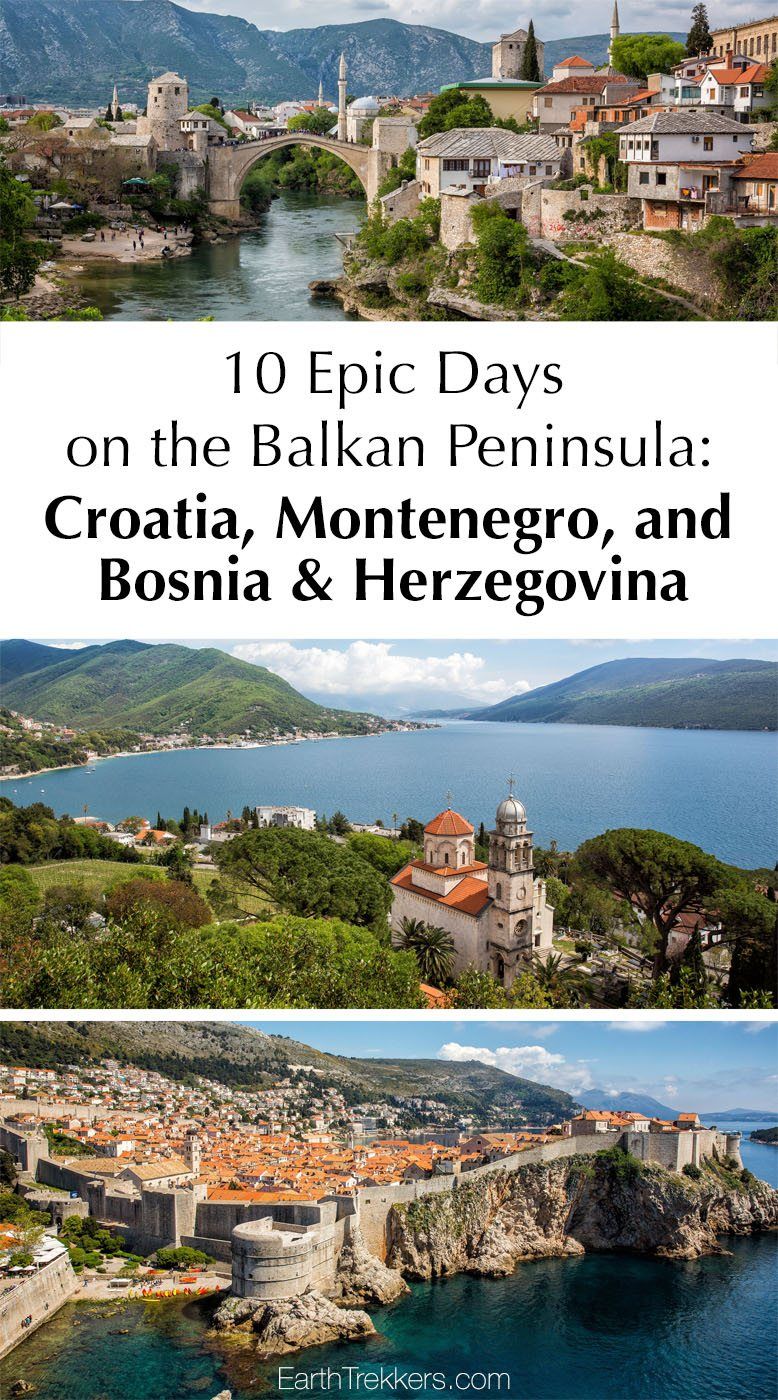 Balkan Peninsula Itinerary Croatia Montenegro