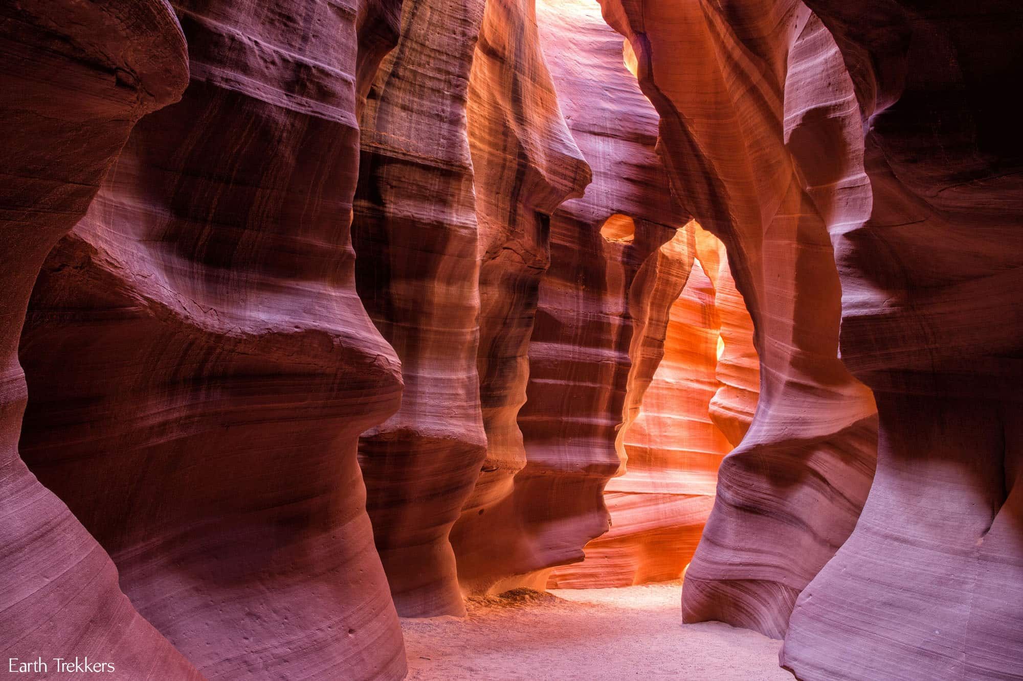 Antelope slot canyon map