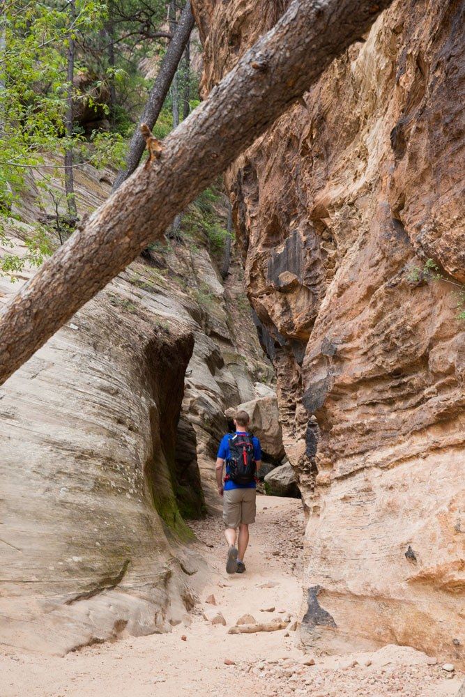 Hiking through Hidden Canyon