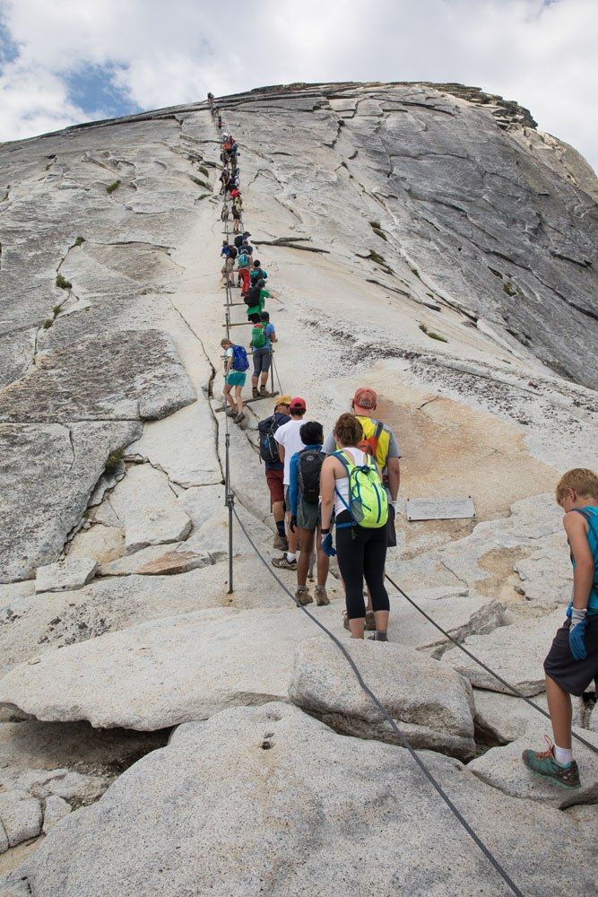 safety cable on steep steps