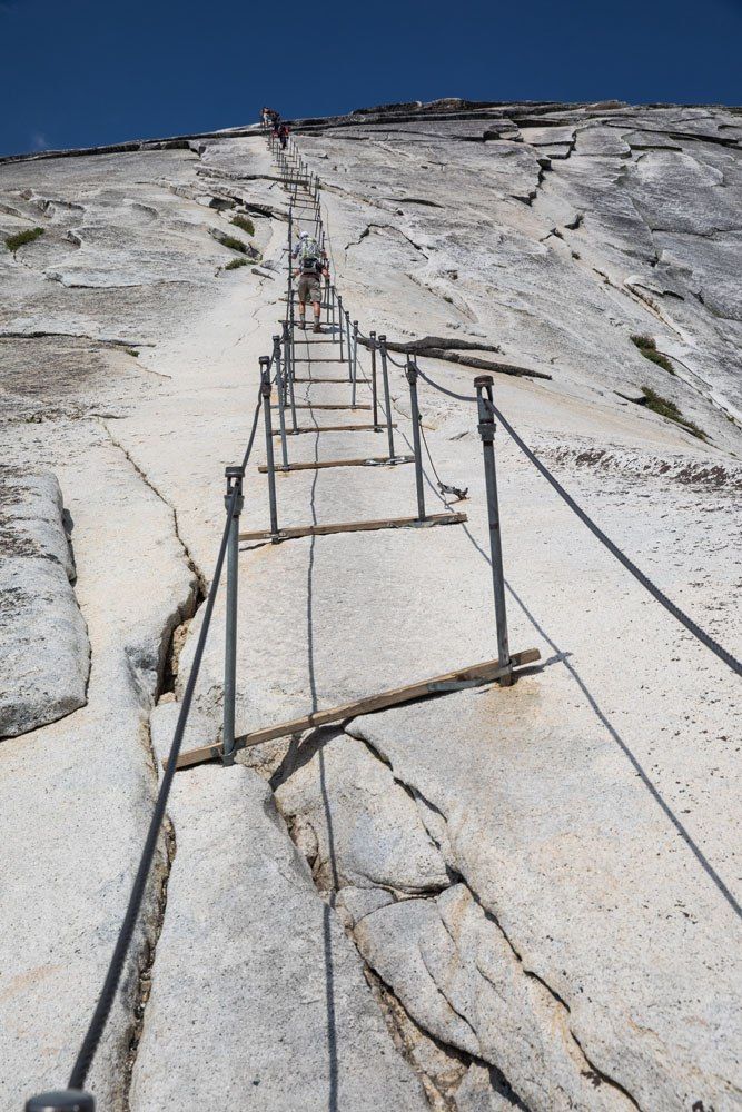 safety cable on steep steps