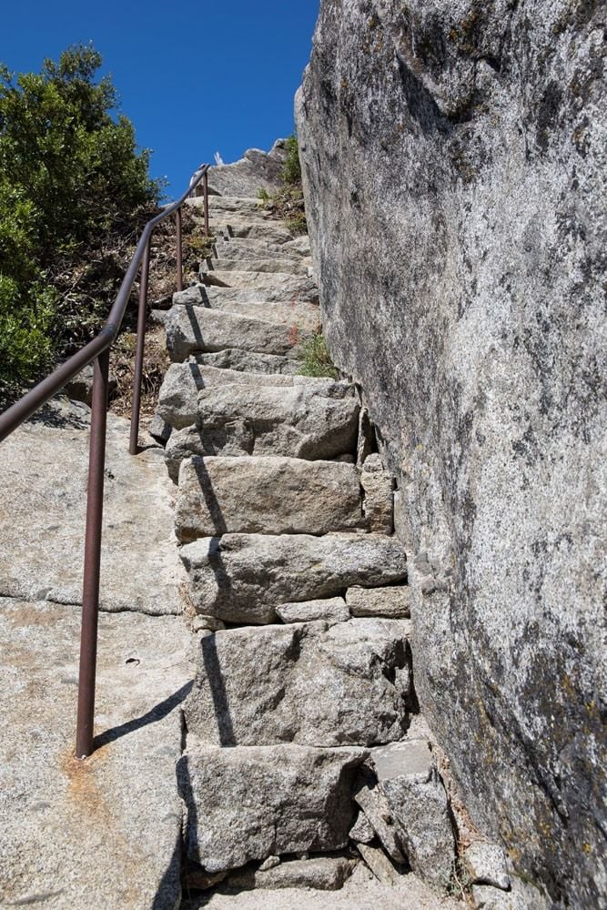 More stone steps