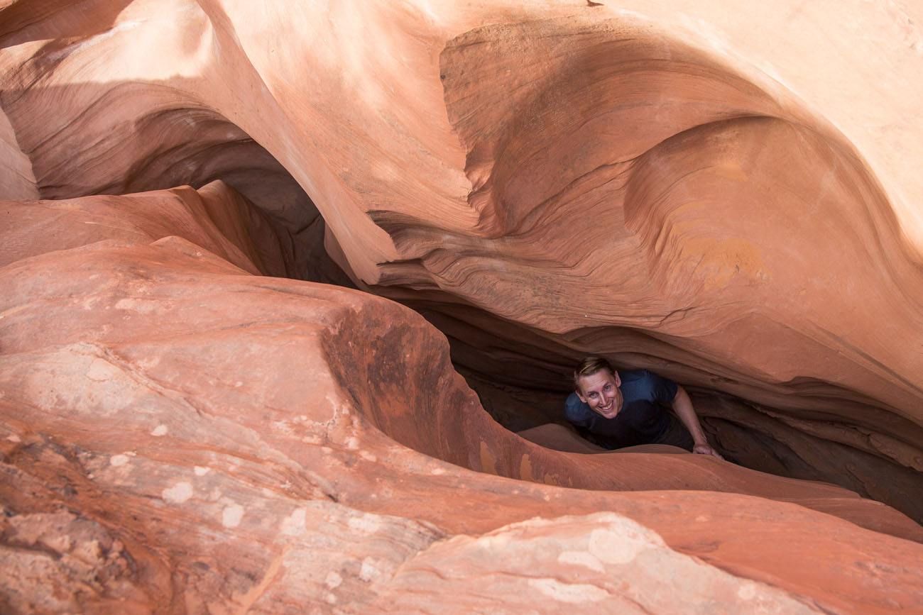 Peekaboo slot canyon map