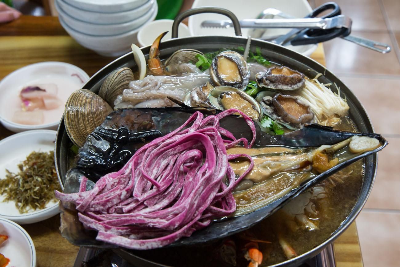 Seafood in Jeju
