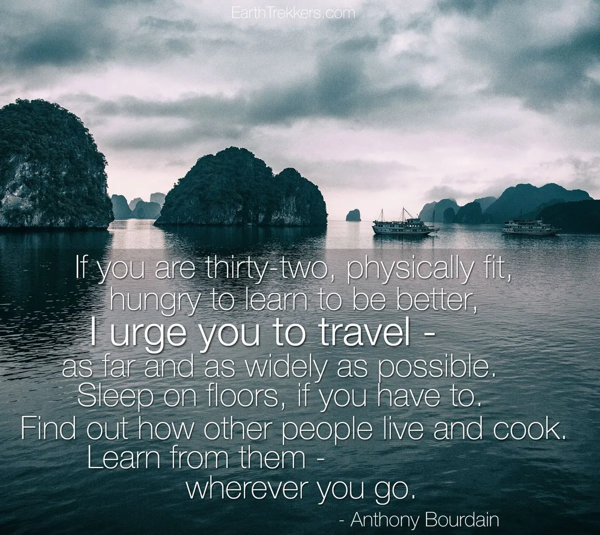 Anthony Bourdain Travel Widely Quote