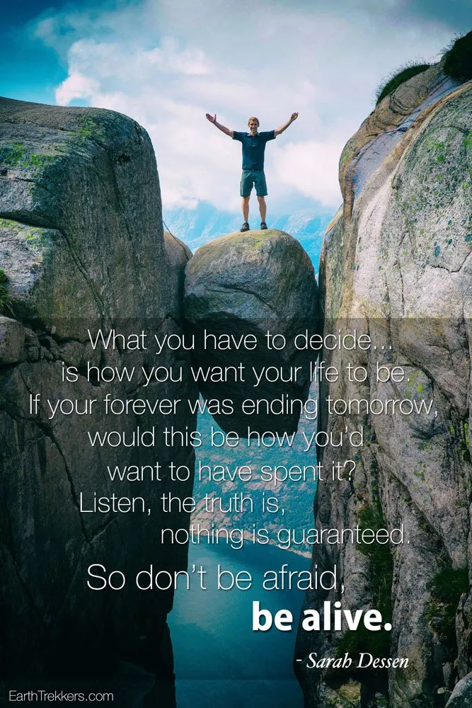 Don't Be Afraid Be Alive