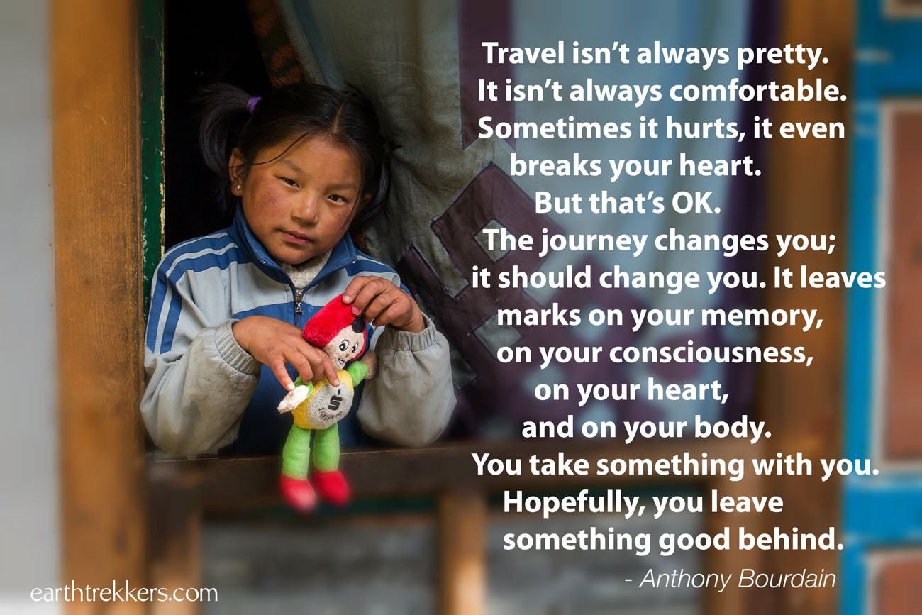 Nepali Girl Quote Earth Trekkers