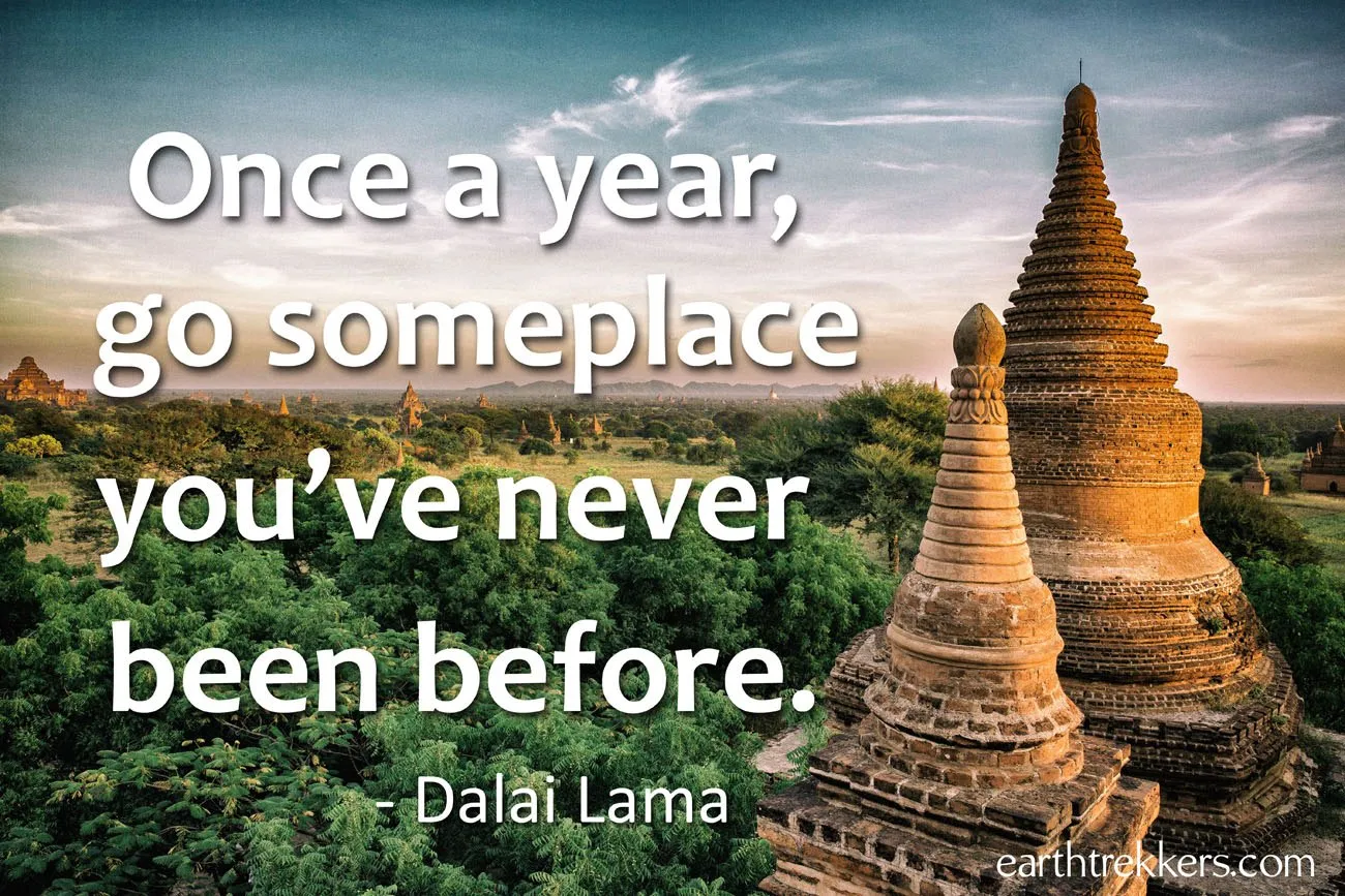 Once A Year Travel Quotes