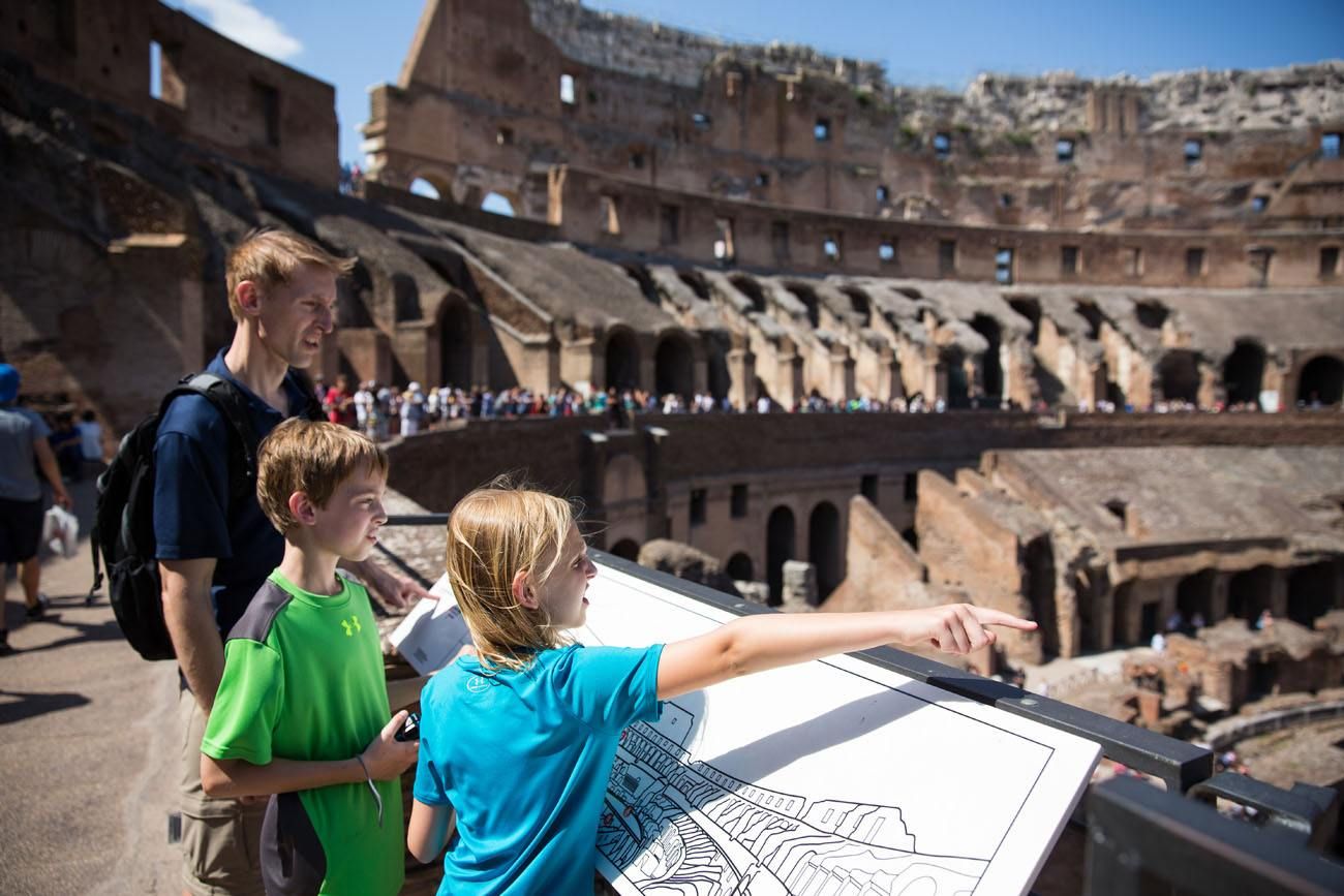 Inside the Colosseum 2 days in Rome itinerary