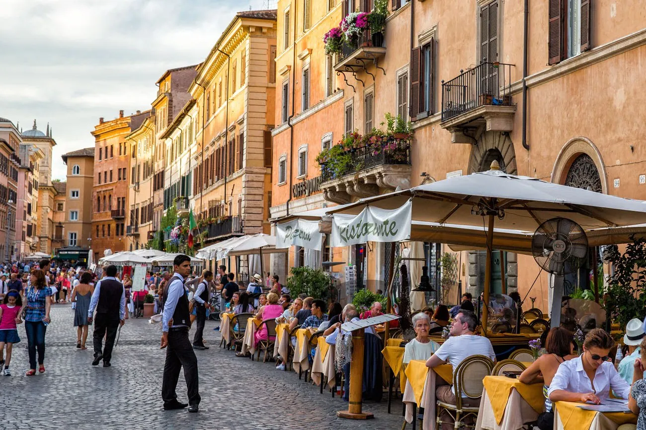 Italian Cafe 2 days in Rome itinerary