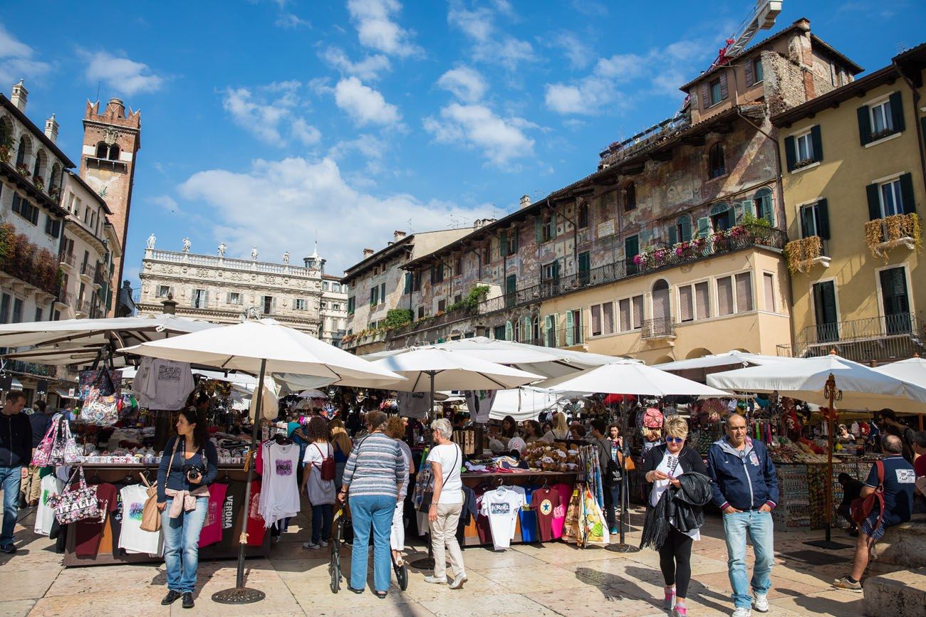 Piazza delle Erbe best things to do in Verona