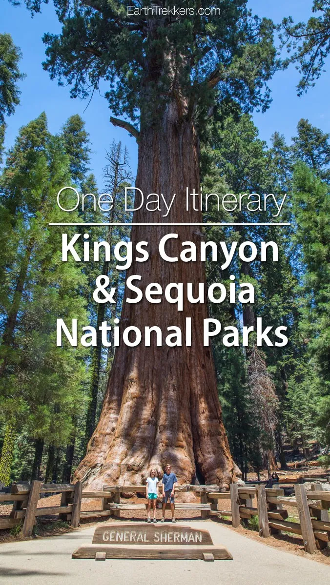 Kings Canyon and Sequoia National Parks one day itinerary. See General Sherman Tree, General Grant Tree, Moro Rock, and more.