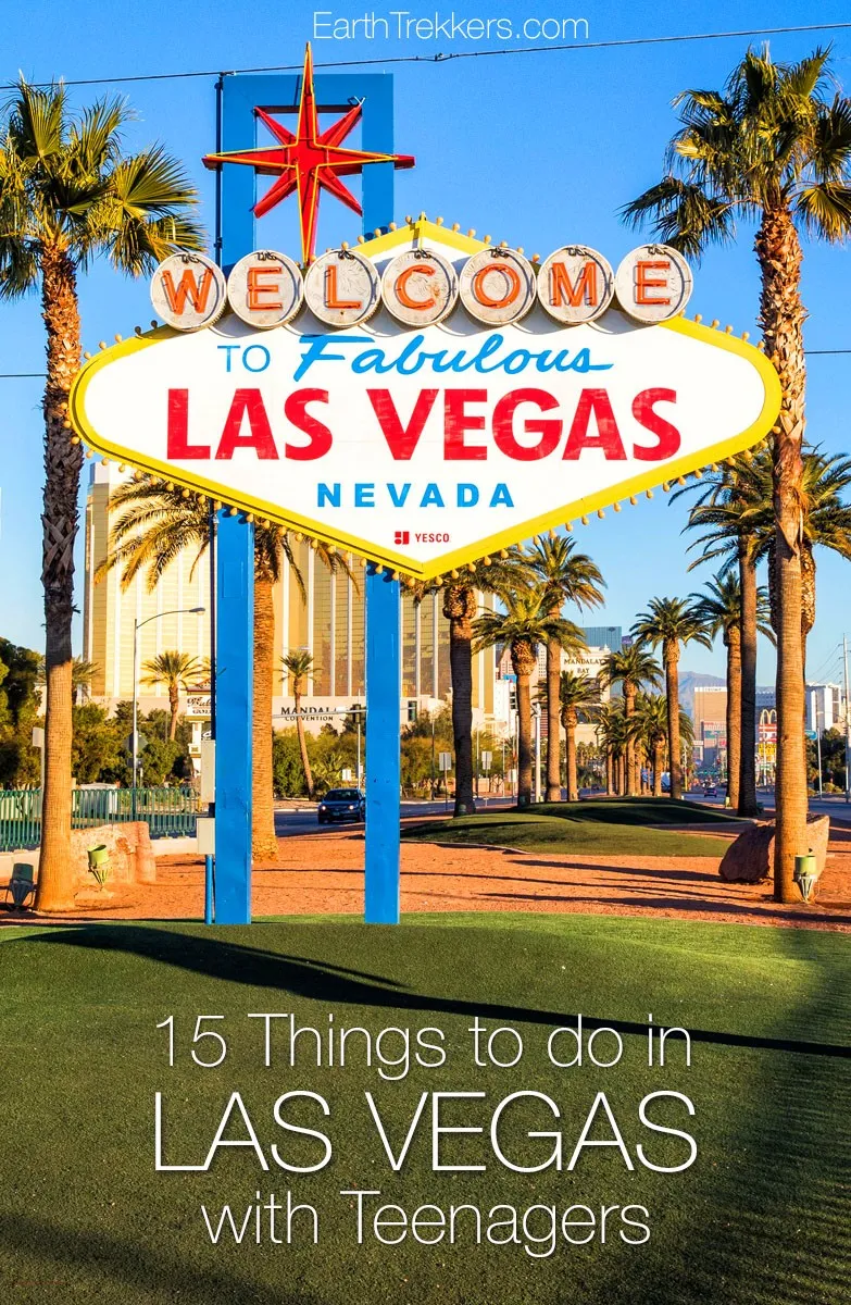 Las Vegas: Best things to do with teenagers. Red Rock Canyon, thrill rides, best hotels to visit, where to eat, and more.