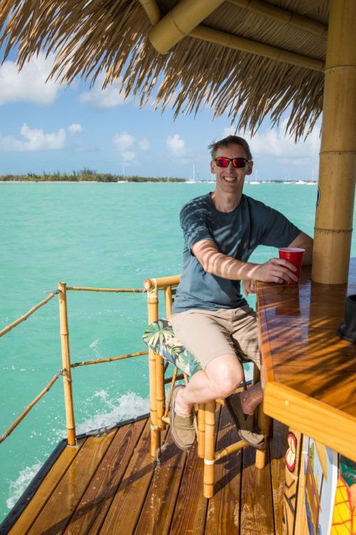 Cruising around Key West on a Floating Tiki Boat Earth Trekkers