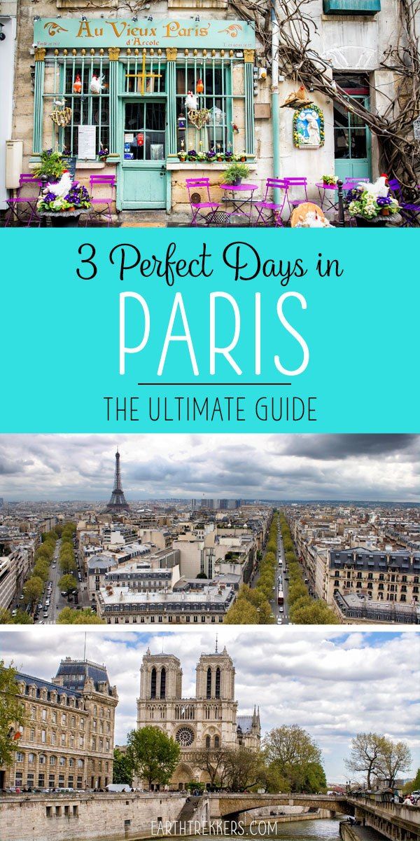 Paris Itinerary Travel Guide