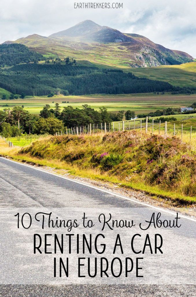 12 Things You Should Know about Renting a Car in Europe Earth Trekkers