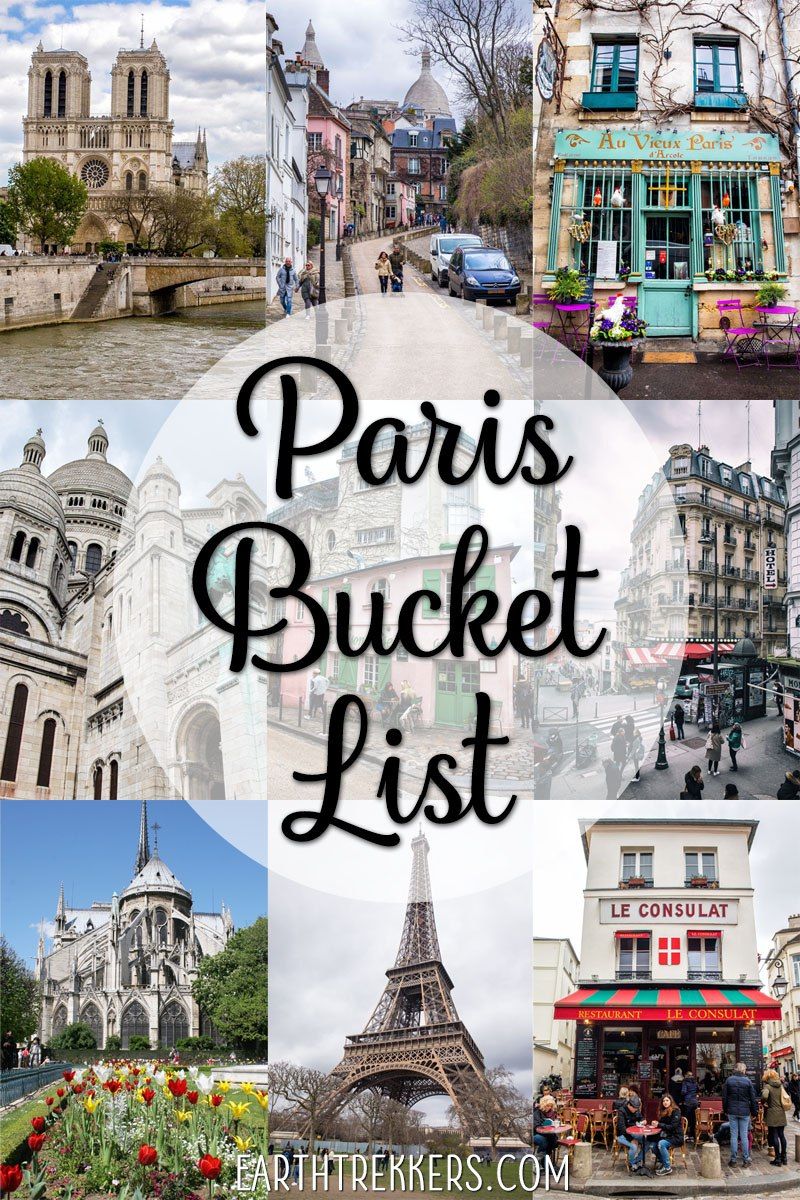 Paris Bucket List Travel