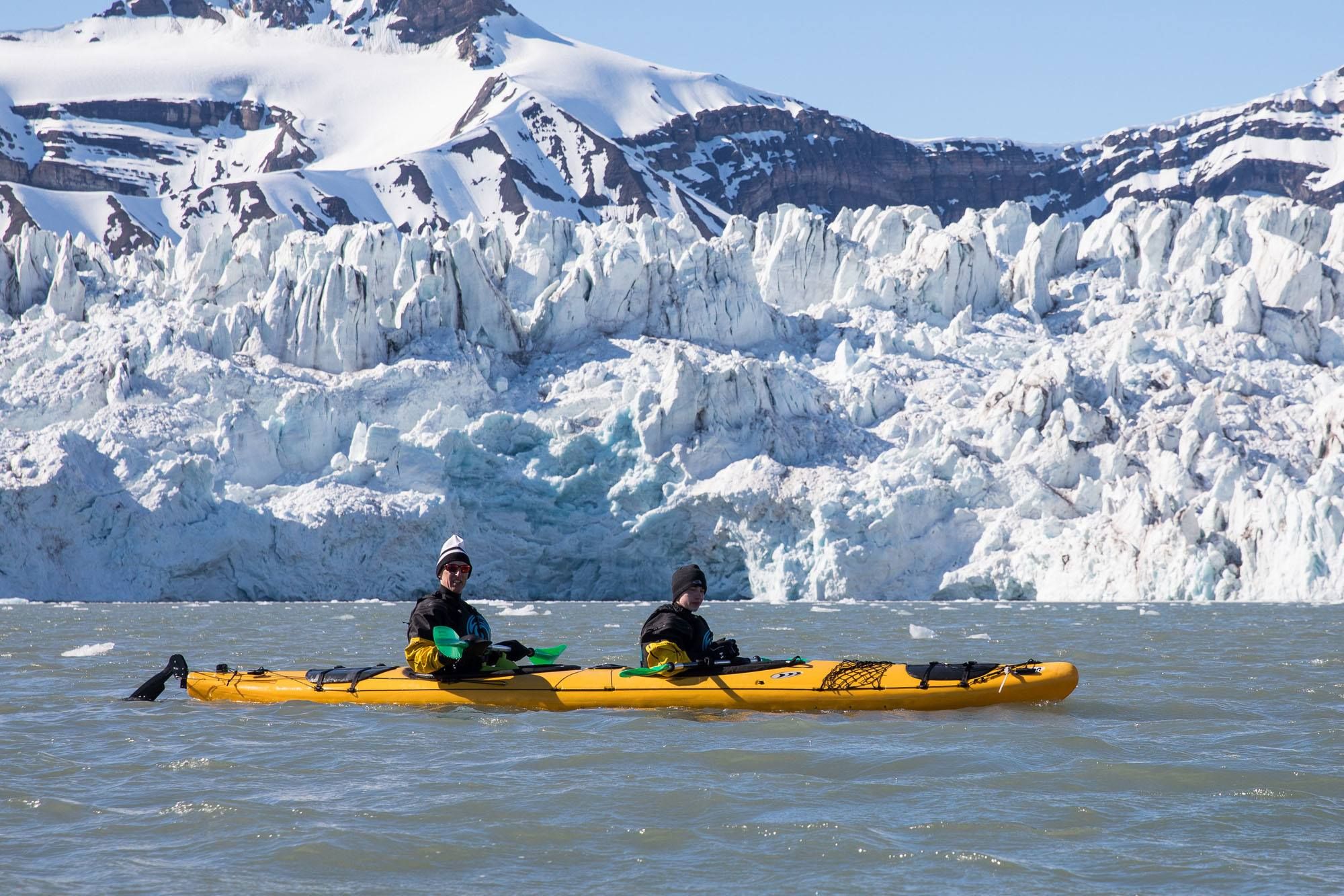 Glacier Kayaking in Svalbard, Norway | Earth Trekkers