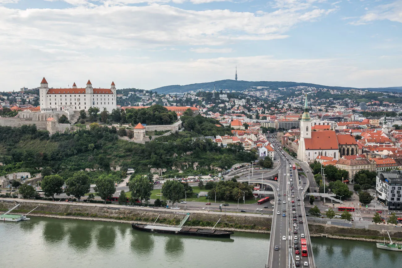 Bratislava from UFO Tower