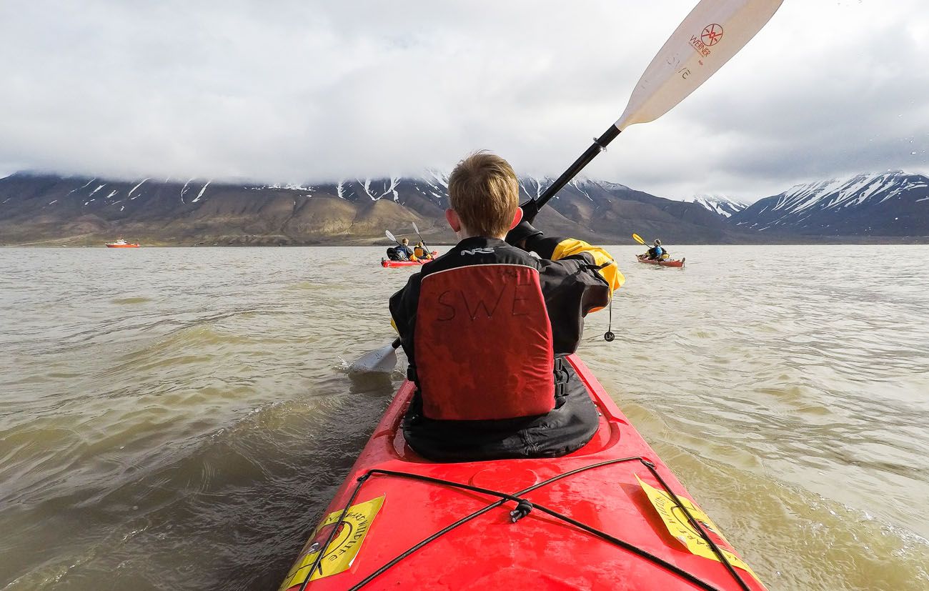 Kayaking Svalbard