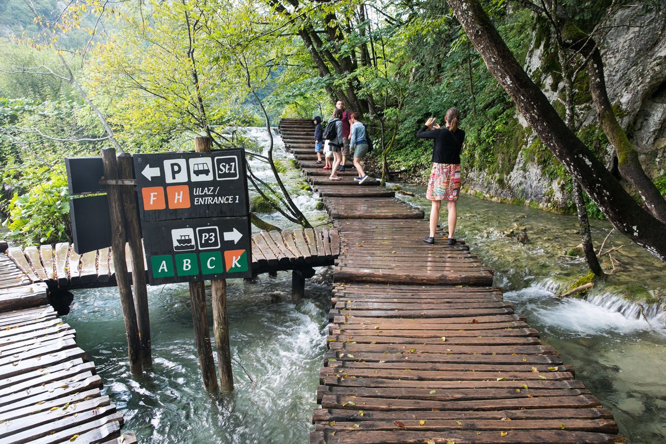 Plitvice Trail Signs