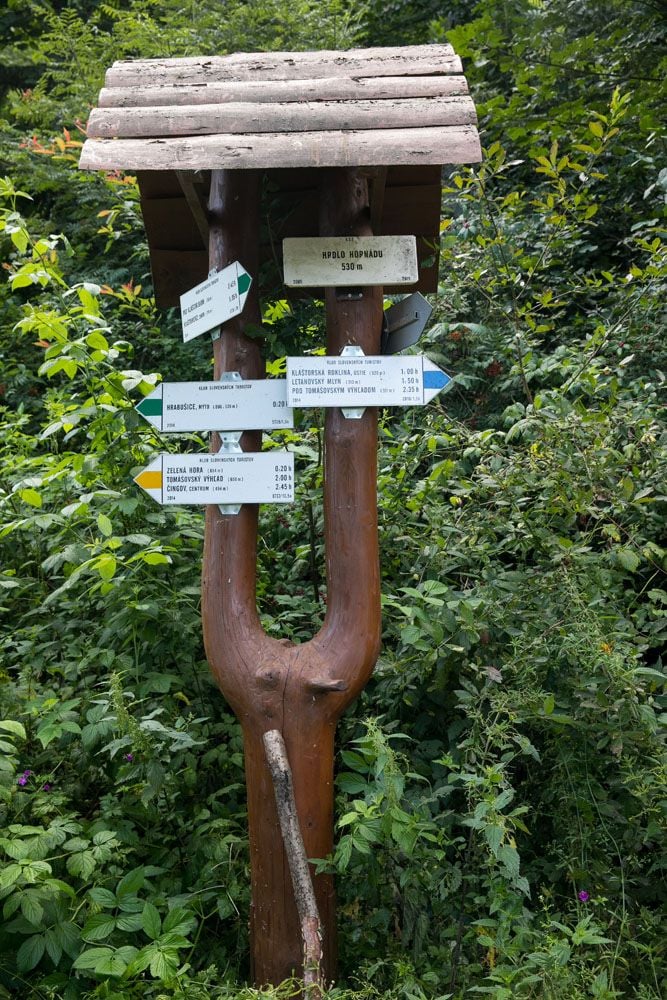 Slovak Paradise Trail Sign