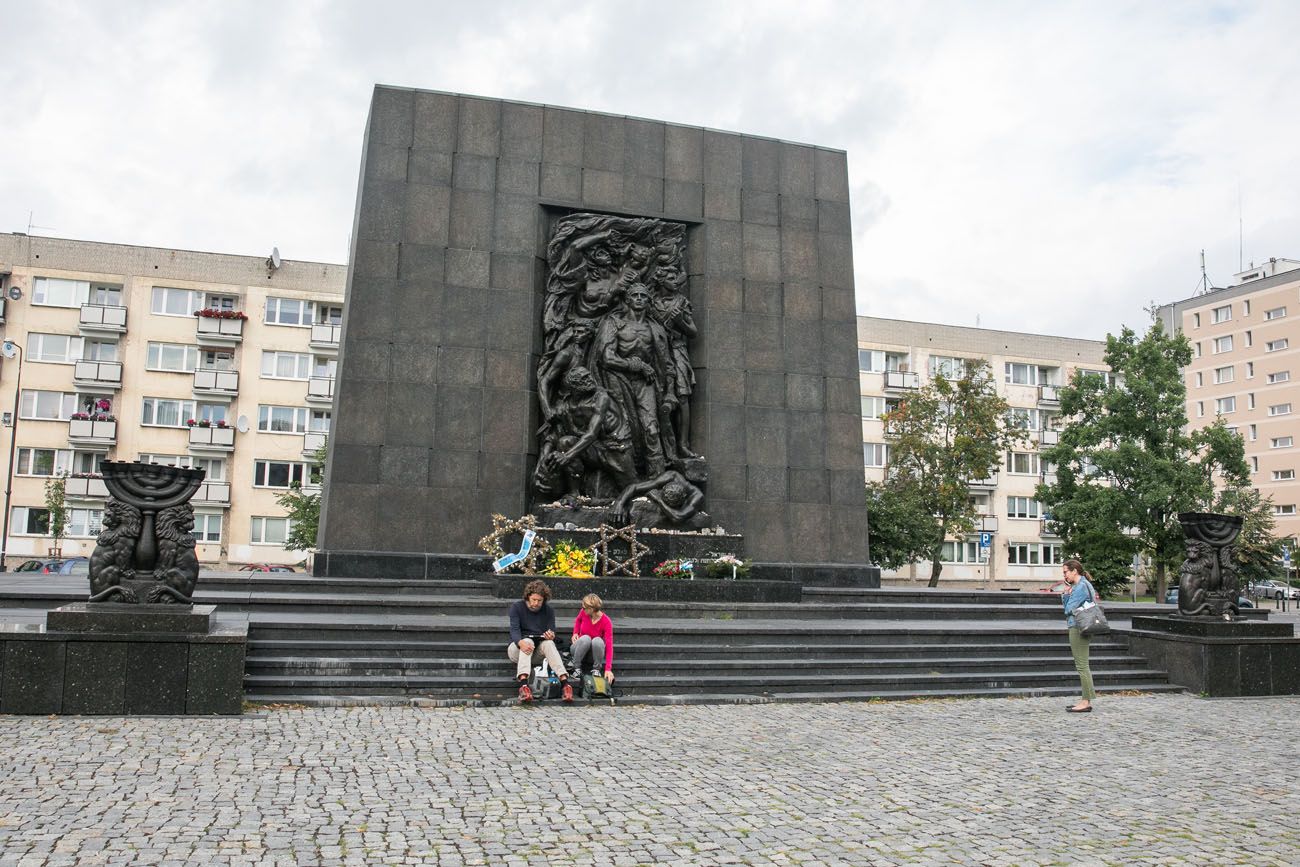 Warsaw Ghetto Monument best things to do in Warsaw